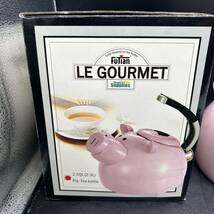 Futian LE GOURMET 可愛い豚のケトル やかん ピンク　ブタのケトル TEA アニマルホウロウケトル　調理器具 X5_画像3