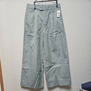 GAP　ギャップ　コットンワイドパンツ　グリーングレー系　2