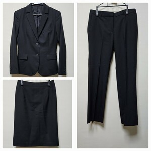 THE SUIT COMPANY she スーツカンパニー　3点セット　ジャケット　スカート　バンツ　黒　38 JJ 