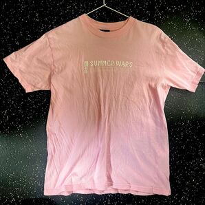 【正規品】映画サマーウォーズ 半袖Tシャツ Sサイズ pinkピンク