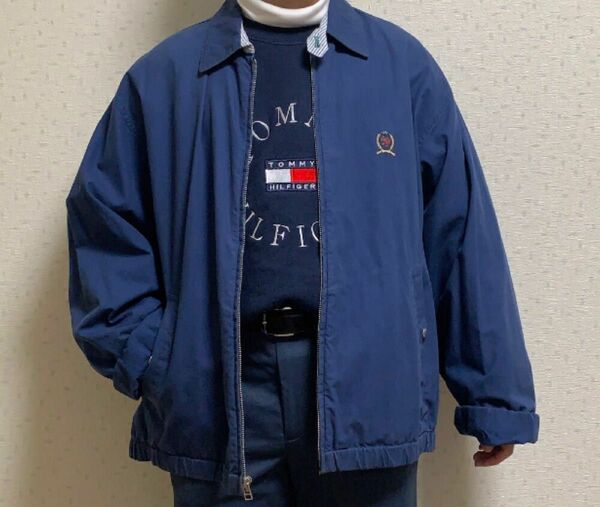 【ヴィンテージ古着】90's TOMMY HILFIGER/トミーヒルフィガー スイングトップ