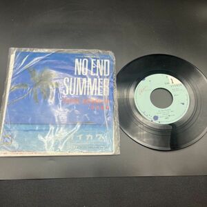 ◆角松敏生/NO END SUMMER「なるほど！ザ・ワールド」イメージソング/シングルレコード/RAS-533　動作確認済み