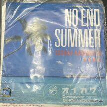 ◆角松敏生/NO END SUMMER「なるほど！ザ・ワールド」イメージソング/シングルレコード/RAS-533　動作確認済み_画像4