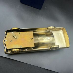 NISSAN PRESIDENT 日産 プレジデント シガーケース シガレットケース オルゴール 金属製 灰皿 金メッキ 箱ありの画像4