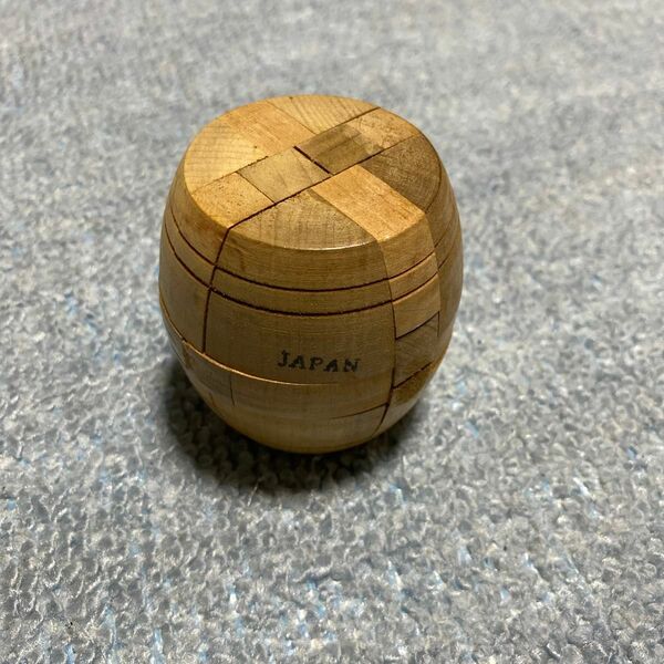木製 寄木細工　ウッドパズル　パズル　樽　タル