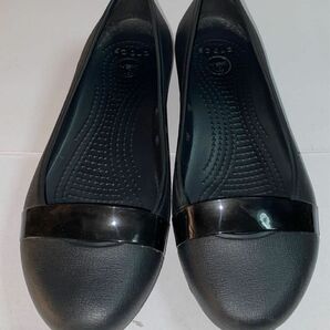 crocs クロックス Crocs Flat フラット　フラットシューズ W6 22.0cm 黒　パンプス　 シューズ　靴