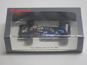 【送料無料】1/43 スパーク モデナ・ランボ 291 アメリカGP 1991 Ｎ.ラリーニ No.34