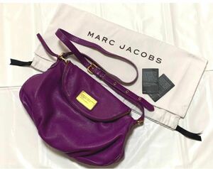 Marc Jacobs マークジェイコブス　パープル　レザー　ショルダーバッグ　BAG バッグ　ショルダー　紫　マーク