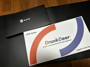 DrunkDeer A75 ラピッドトリガー キーボード メカニカル ラピトリ ゲーミング 磁気スイッチ ホワイト 元箱付 取説付 動作確認済