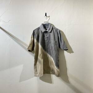 vintage chemical cotton polo shirt 古着 ビンテージ コットンポロシャツ ケミカルシャツ 90s 00s デザインポロシャツ 半袖