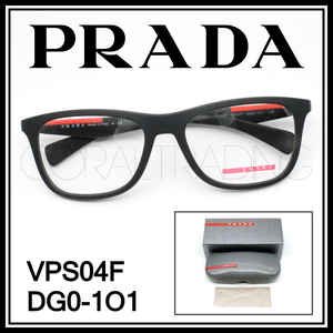 24049★新品本物！PRADA VPS04F DG0-1O1 ブラックラバー プラダ セルフレーム メガネフレーム メンズ レディース 男女兼用 眼鏡