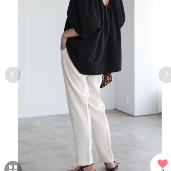 新品 Bonjour Sagan 【each】 ホワイト パンツ