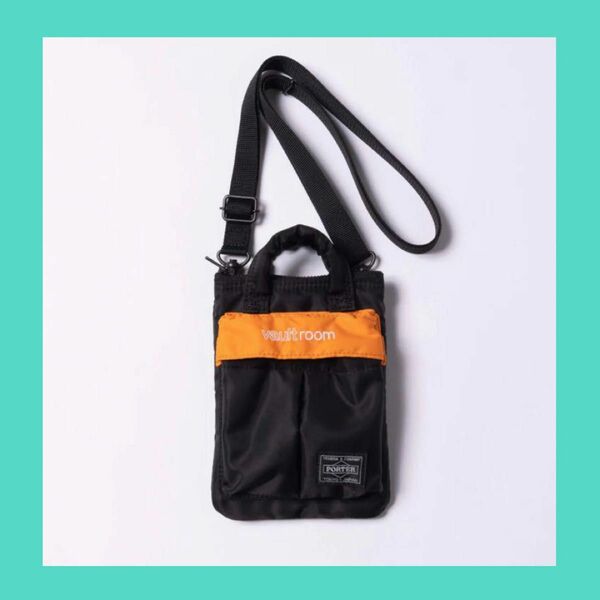 vaultroom × PORTER GAMING SHOULDER POUCH BLK