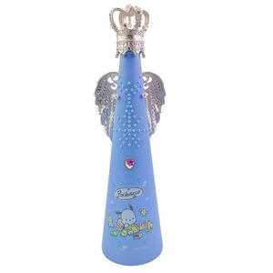 【中古】 Fillico フィリコ 飾りボトル 空瓶 ライトブルー 羽 王冠 POCHACCO サンリオ インテリア 汚れあり 24003714 AS