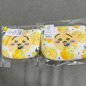 新品未開封 ちいかわ うさぎフェイラー ポーチ 大小 セット レモンドット