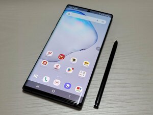 　★【39731WM】 完動品 docomo SC-01M SAMSUNG Galaxy Note10+ オーラブラック SIMロック解除済 1円 ! 1スタ !