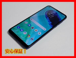 　★【38601WM】 完動品 MOTOROLA moto g8 (XT2045-6) ノイエブルー 国内版SIMフリー 1円 ! 1スタ !