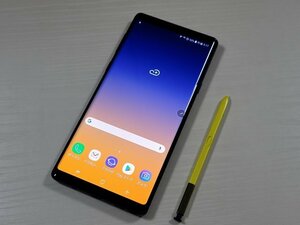 　★【38442WM】 ジャンク docomo SC-01L SAMSUNG Galaxy Note9 オーシャンブルー SIMロック解除済 1円！1スタ !