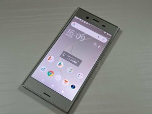 　★【39192WM】 完動品 au SOV36 SONY Xperia XZ1 ウォームシルバー SIMロック解除済 1円 ! 1スタ !