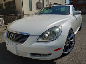 Authorised inspection8/4 Lexus SC430 GenuineNavigation/マークLevinソン/ウッドコンビSteering/BlackLeather seat/Cruiseコントロール/Damper/After-market19 InchAW