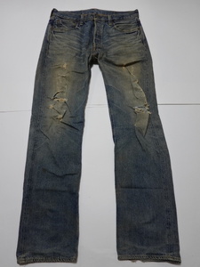 ■0331■リーバイス LEVIS デニム Lot 47501 赤耳 BIG E ボタンフライ 日本製●