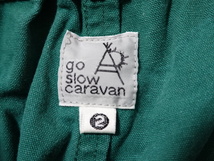 ■0323■go slow caravan ゴースローキャラバン パンツ ボトム 2 イージーハイクパンツ キャンバス総柄●_画像2