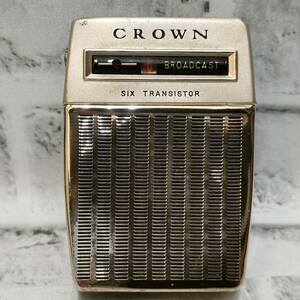  Crown CROWN SIX TRANSISTOR TR-680 transistor radio radio made in Japan junk Showa Retro [27