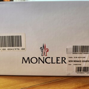 国内正規店購入 MONCLER モンクレール ローカットレザーメンズスニーカー(NEW MONACO SCARPA) ホワイト サイズ40の画像2