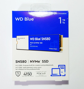 【新品】【未開封】WESTERN DIGITAL WD Blue SN580 NVMe WDS100T3B0E 1TB SSD【送料無料】