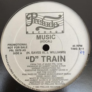 ◆ D Train - Music ◆12inch US盤 Promo ディスコヒット!!