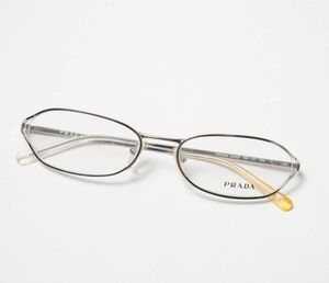 MF7021△未使用*PRADA プラダ*VPR54H*メタルフレーム*メガネ*眼鏡フレーム*54□17 135*シルバー*イタリア製