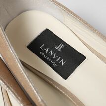 GP5999▽ランバンコレクション LANVIN COLLECTION ラメ Vカット アーモンドトゥ パンプス 靴 Size 23cm 9250_画像5