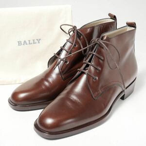 TH2787▽伊製*BALLY バリー*レザー*チャッカブーツ*レースアップブーツ*ショートブーツ*シューツリー付き*靴*レディース*size38*ブラウン