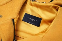 GP5517★イギリス製*バーバリー/BURBERRY LONDON*ウール100％*トグルボタン*ショート丈*ダッフルコート*マスタードイエロー*8_画像8