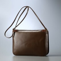 GP5630△GIVENCHY SACS ジバンシイ サックス*レザー×スエード*4Gロゴ*フラップ ショルダーバッグ*斜め掛け*鞄*ブラウン系_画像2