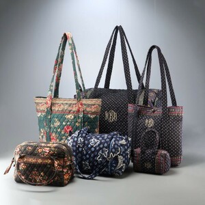 GO1902△《まとめ売り/6点セット》Vera Bradley ヴェラブラッドリー*キルティング*トートバッグ/ハンドバッグ/ショルダーバッグ/肩掛け*鞄