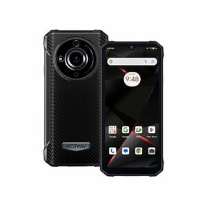 タフネススマホ アンツツ25万点 Hotwav T7 日本語＋グーグルプレイ対応　4GB 128GB 黒色　シムフリースマホ