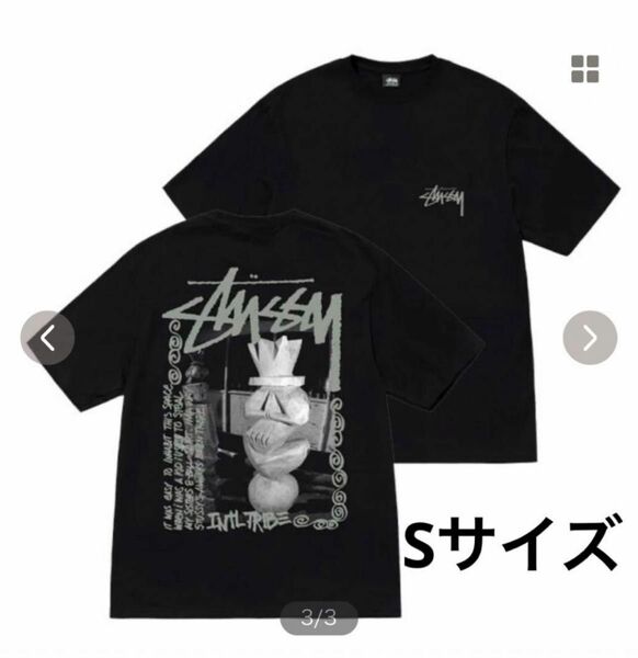 【匿名配送】ステューシー STUSSY LANDIN （TIKI）TEE Tシャツ Black 半袖