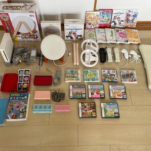 3DSLL、DS light、Wii、太鼓、コントローラー、Wii fit、ソフト、付属品、ガイド本