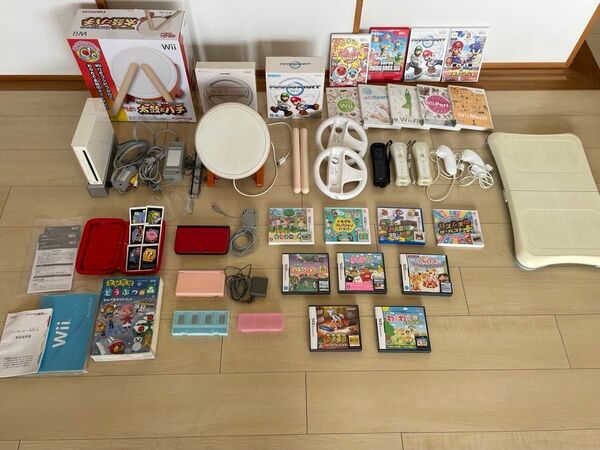 3DSLL、DS light、Wii、太鼓、コントローラー、Wii fit、ソフト、付属品、ガイド本