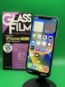 ★送料無料 iPhone X 64GB SIMロック解除済み 最大容量88% 格安SIM可 KDDI ○ MQAY2 J/A シルバー 中古 KY1408 11