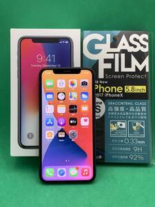 ★ちょい美品 iPhone X 256GB SIMロック解除済み 最大容量100% 格安SIM可 SoftBank ○ MQC12J/A スペースグレー MB0406 6