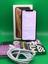 ★美品 iPhone Xs 64GB SIMフリー 最大容量100% 格安SIM可 SoftBank ○ MTAY2J/A ゴールド 中古 新古品 526652 7_画像2