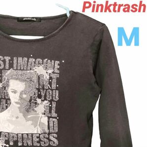 ピンクトラッシュ　ロンT Tシャツ　長袖　レディース　Mサイズ　即購入可能