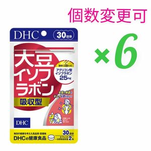 DHC　大豆イソフラボン吸収型30日分×6袋　個数変更可