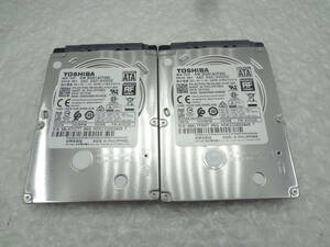 複数入荷 TOSHIBA 2.5型HDD MQ01ACF050 500GB SATA ×2個セット 中古動作品(r257)