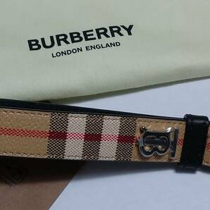 【新品タグ付き】BURBERRY キーリング バーバリーチェック ベージュ 8066095 正規店購入品 保存袋付属 1円スタート の画像4