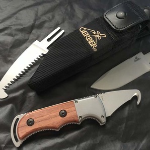 GERBER FREEMAN EXCHANGE A-BLADE ガーバー フリーマン エクスチェンジ ハンター キャンプナイフ 未使用品の画像3