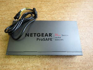NETGEAR ProSAFE JGS524PE ★ Plus Switch with PoE 24-Port ★ 卓上型コンパクトスイッチングハブ ★ 電源ケーブル付属 ★ 中古