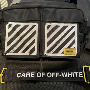 吉田カバン 創業80周年記念 限定 OFF-WHITE c/o Virgil Abloh x PORTER 2WAY WAIST BAG オフホワイト ヴァージル ポーター ウエストバッグの画像6